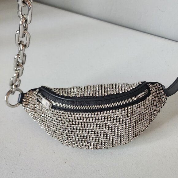 Alexander Wang Rhinestone Pouch/Sling Bag "EUC" - Picture 13 of 16